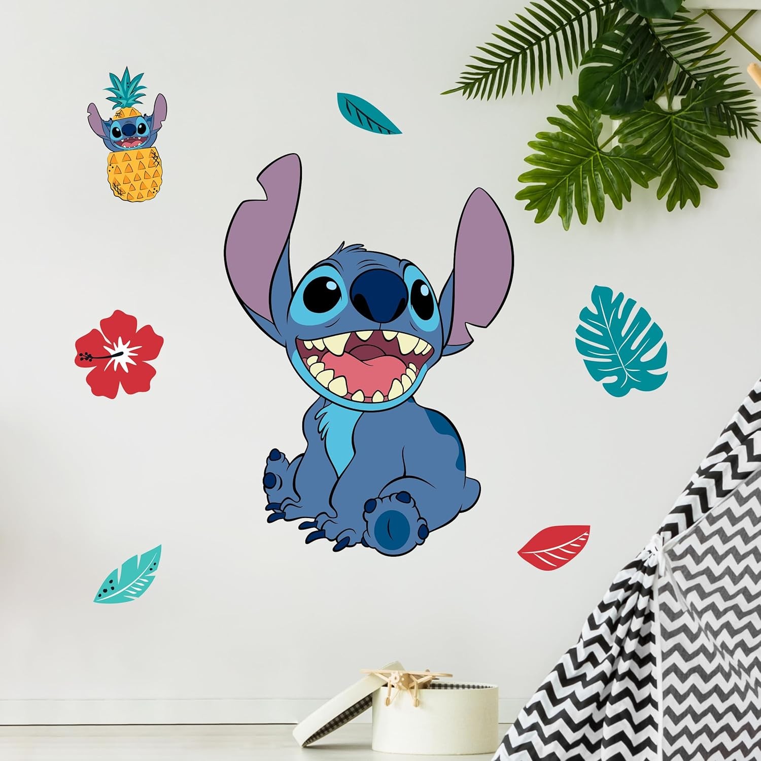 Disney Lilo and Stitch Wall Decals – 20" Stitch Wall Vinyl Stickers Bedroom D…