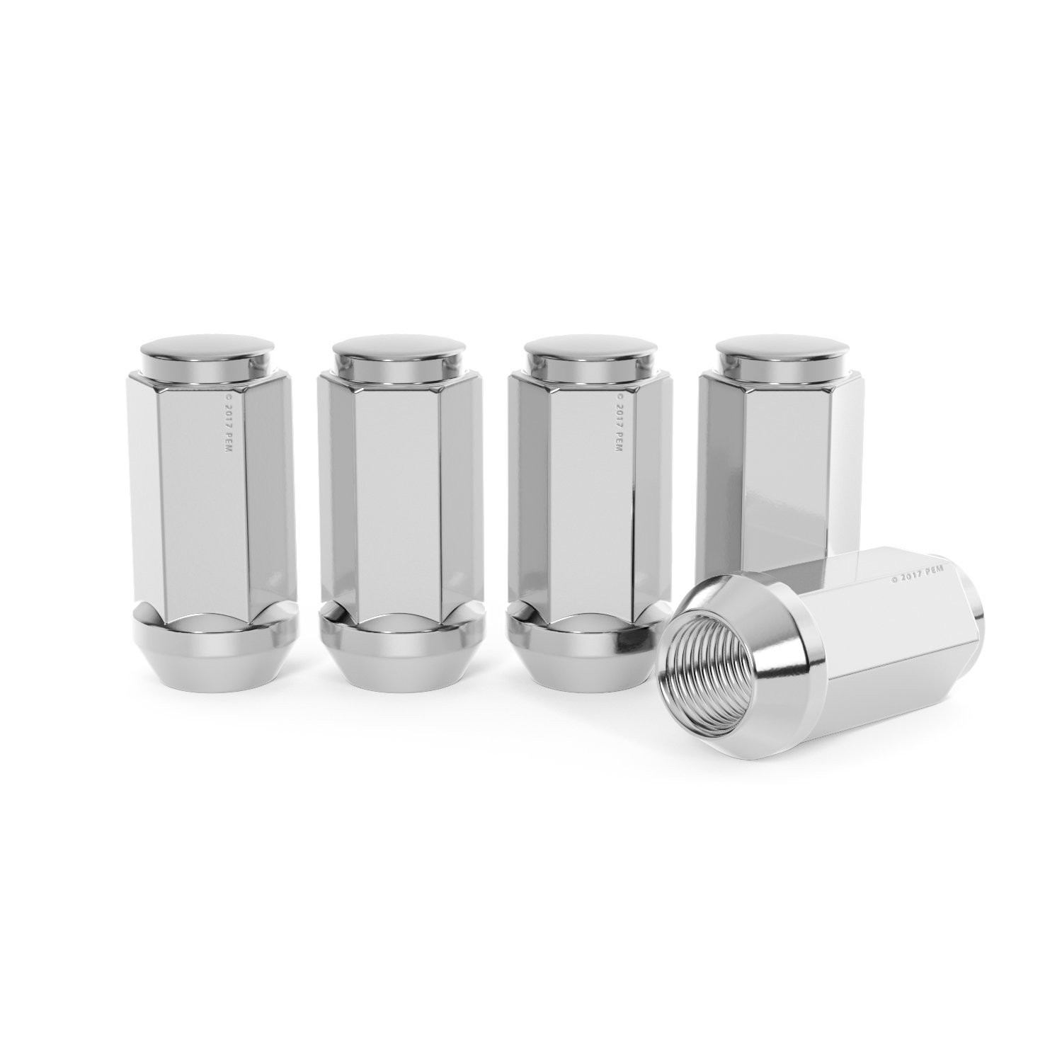 24pcs Bulge Closed End Lug Nuts – 1/2×20 Threads, Cone Seat – Installs with 3/4