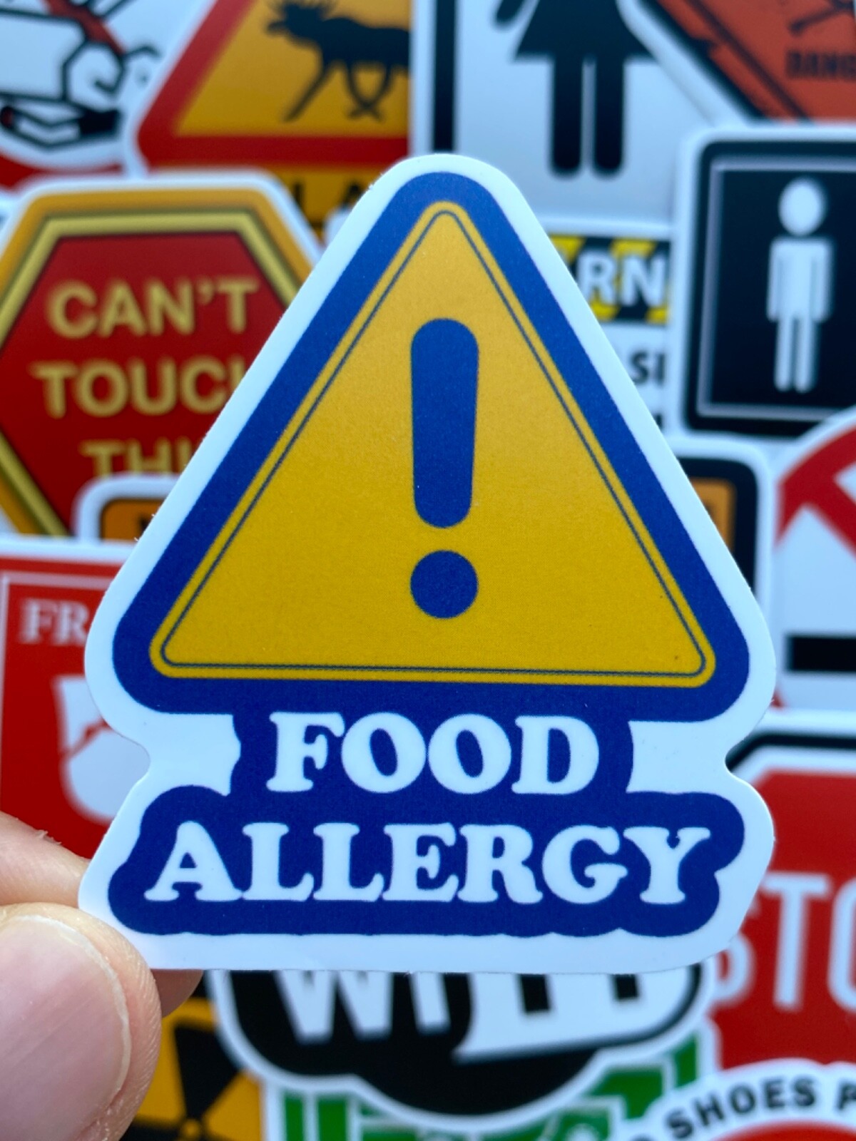 5-50 pcs Warning Signs Stickers, Graffiti Radiation Caution Waterproof Decals