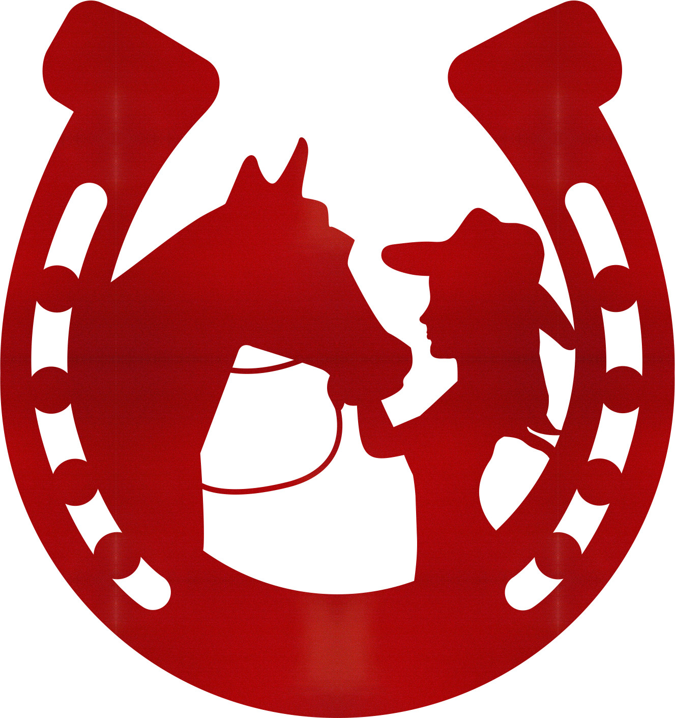 Horseshoe Cowgirl Vinyl Decal Sticker Yeti Car SUV Truck Window Tablet Laptop
