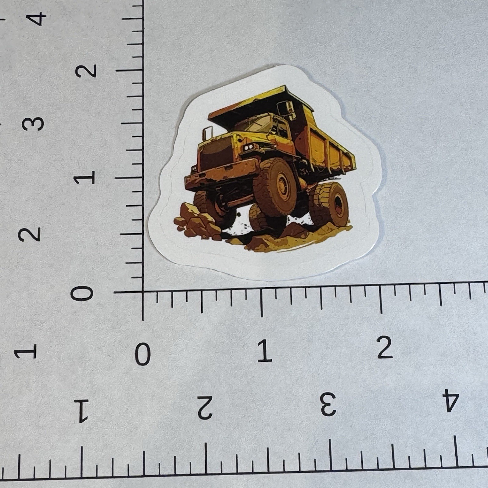 Construction Dump Truck Dirt Haul Stickers water bottles, lockers, lunch cooler