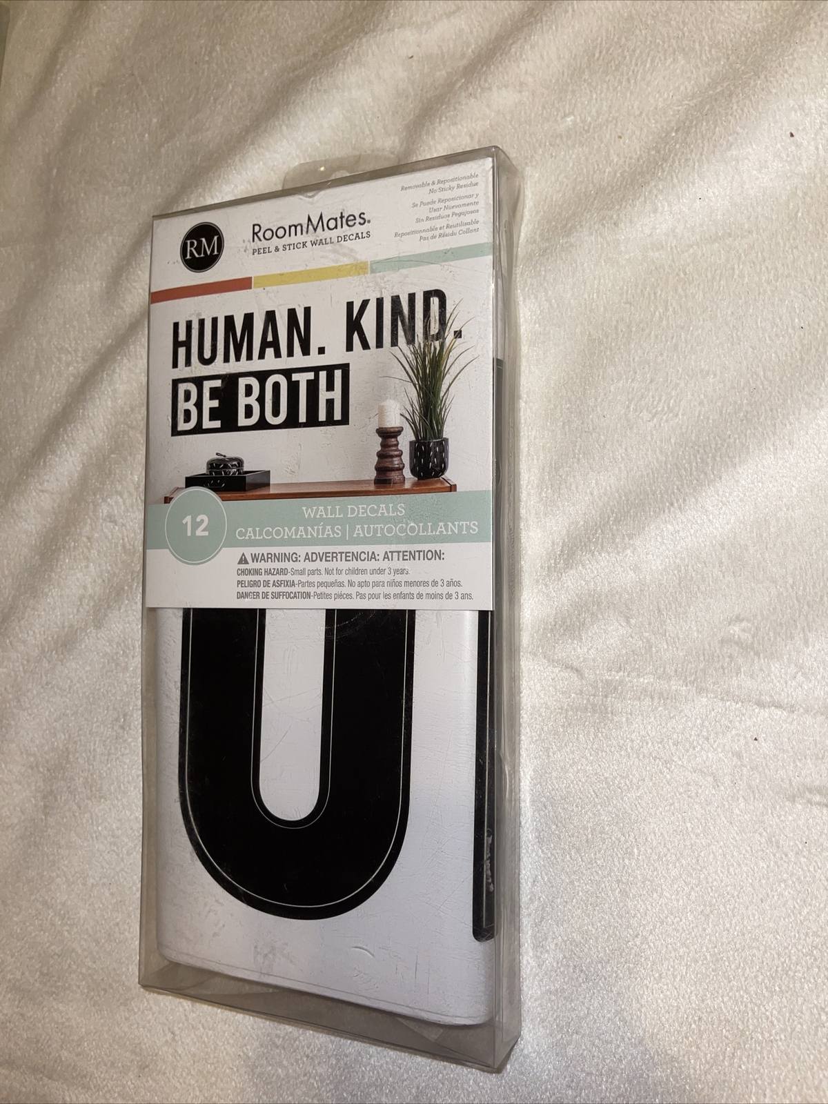 HUMAN KIND BE BOTH Wall Decals Easy Remove Reusable Stickers Room Decor