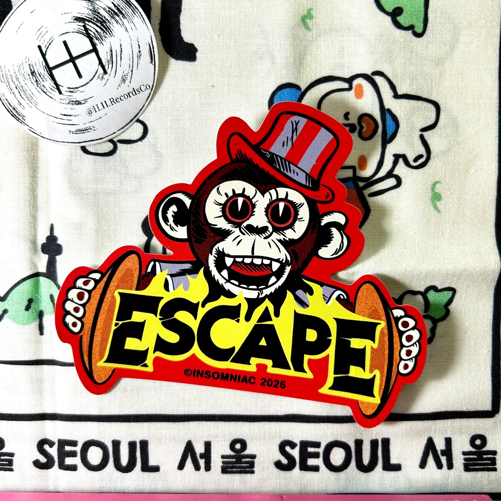 EDC 2026 Official Escape Sticker Waterproof Vinyl Car Decal Insomniac
