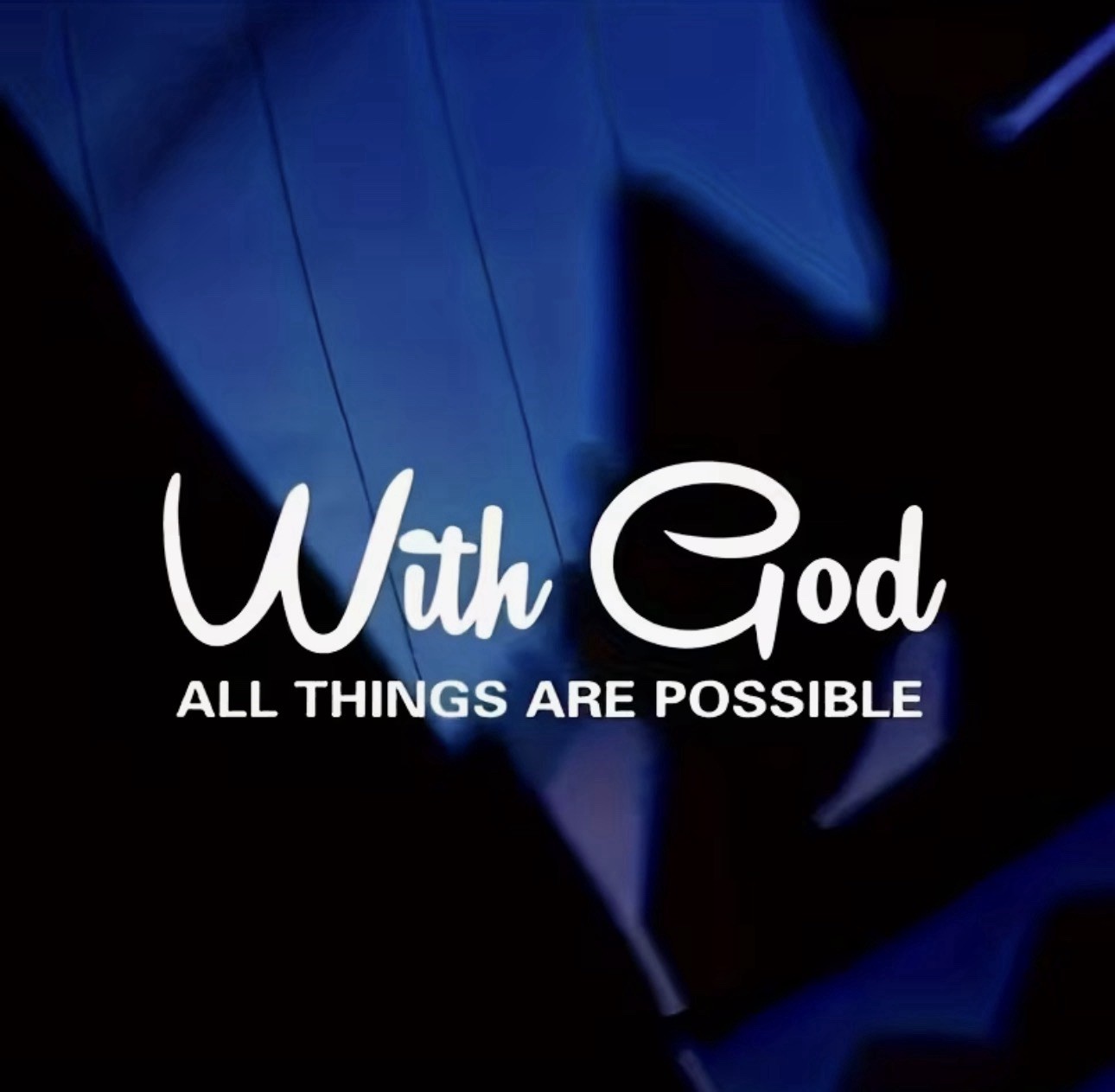 WITH GOD ALL THINGS ARE POSSIBLE 7” Inch WHITE Vinyl Sticker Decal Christian 1PC
