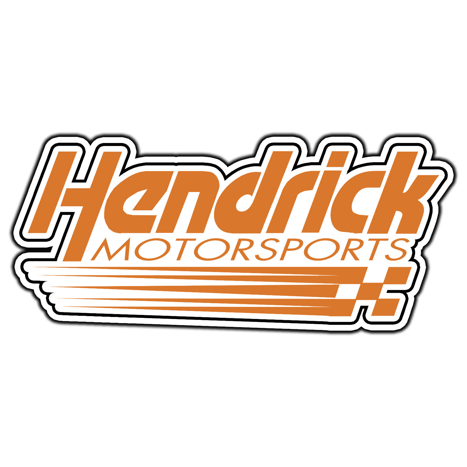 Hendrick Motorsports Orange Logo #1 Sticker Waterproof Vinyl Decal Die-Cut Car