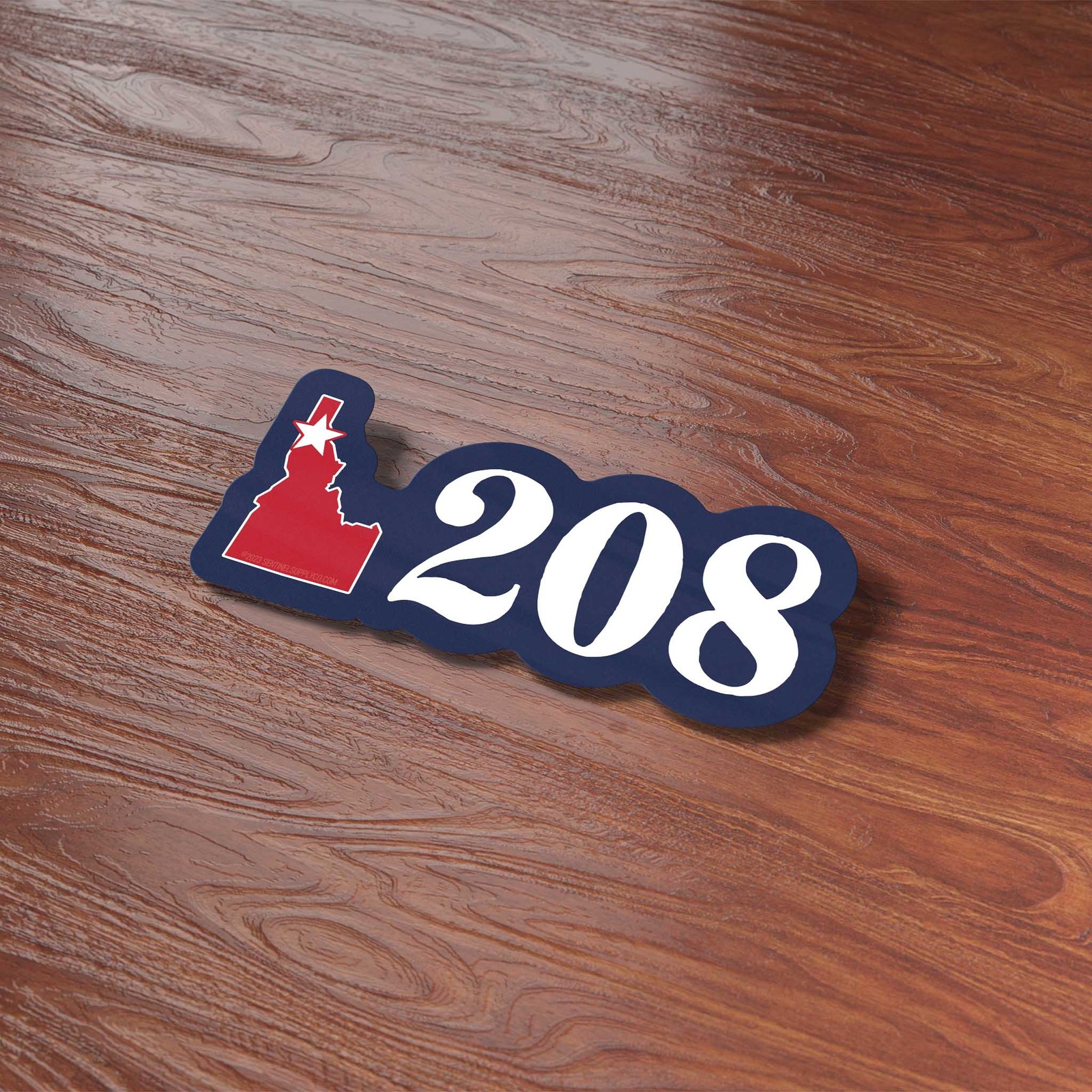 North Idaho 208 Area Code Sticker