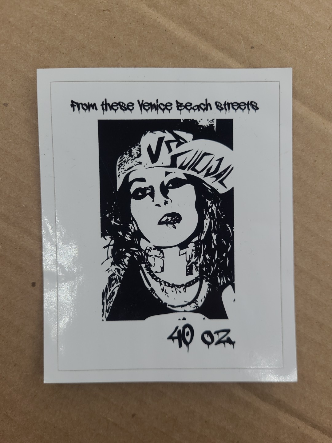"Venice Beach Streets" Suicidal 40oz Sticker
