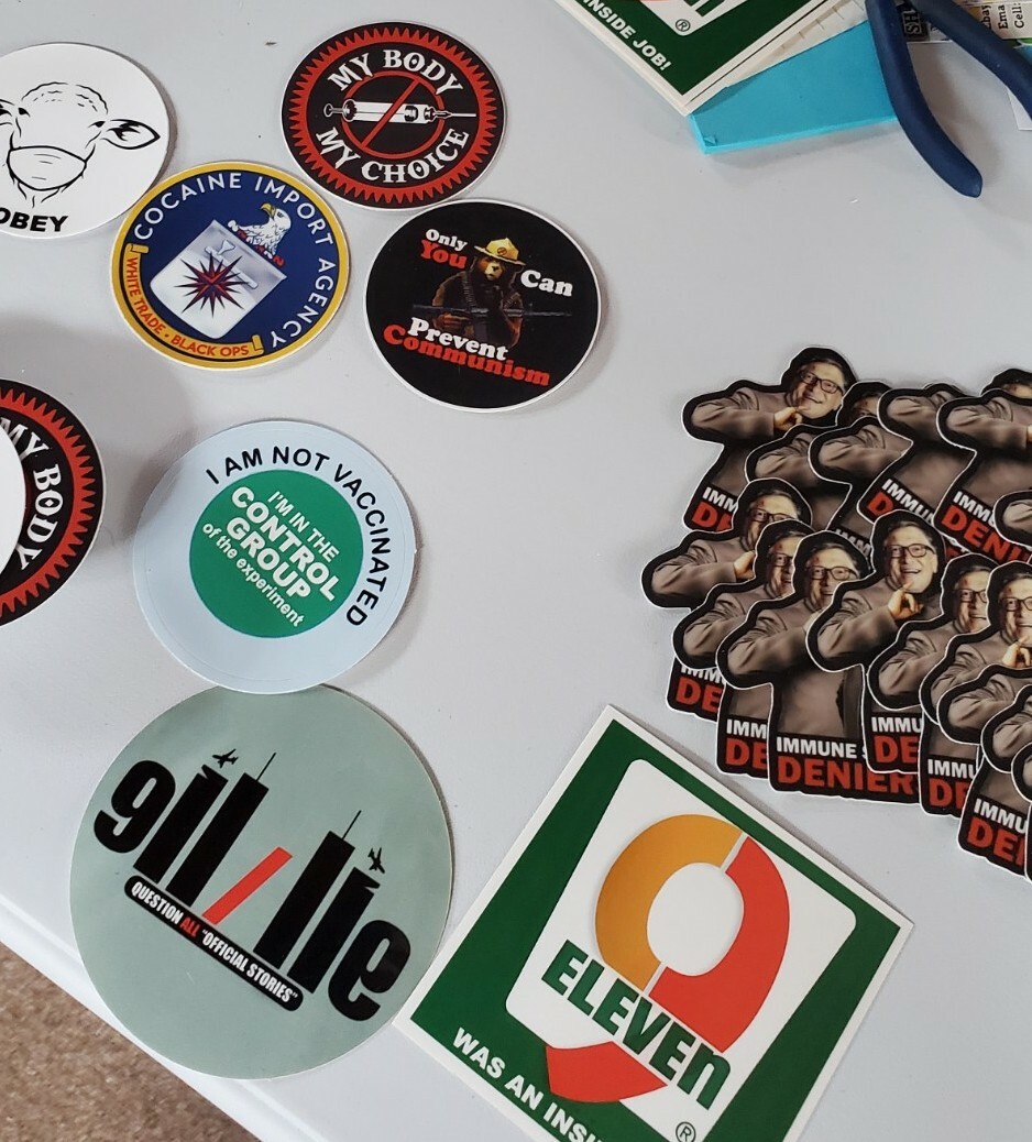 My Body My Choice Stickers lot of 5 Vaccine Passport GOV-DID PLANDEMIC HOAX
