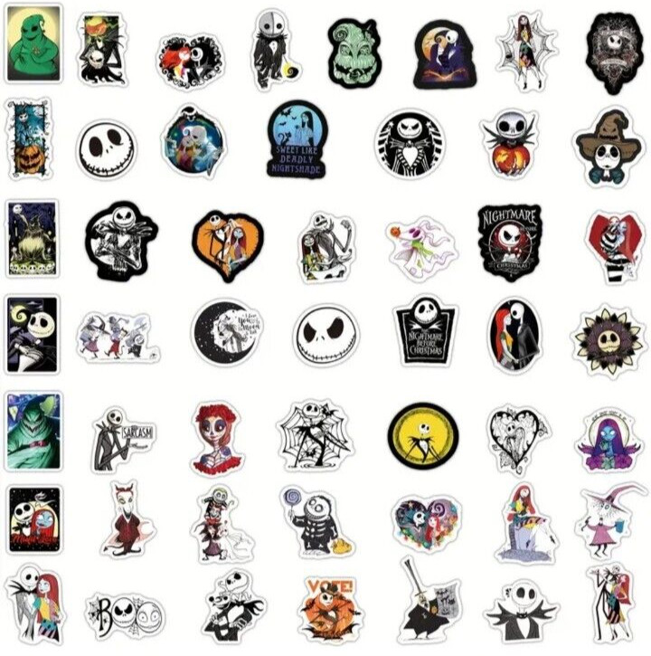 Nightmare Before Christmas Sticker Mystery Pack Random Sticker Lot Of 10 Pcs