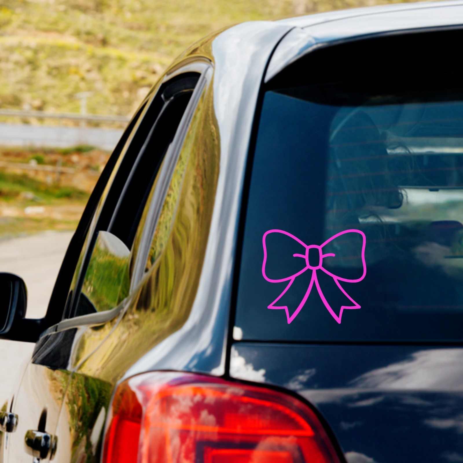 Cute Bow Outline Vinyl Decal Sticker Car Truck Window Laptop Water Bottle Mug