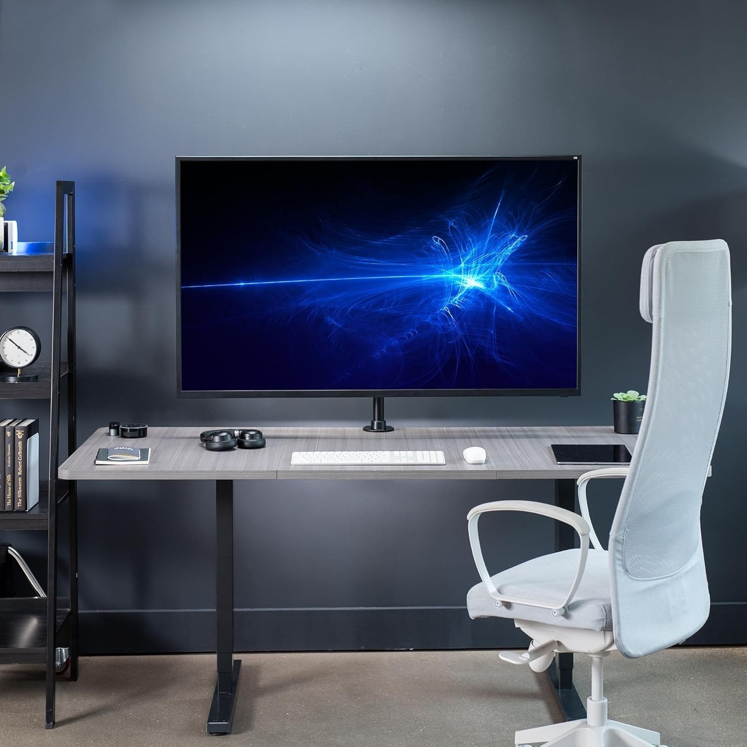 Ultra Wide TV Desk Mount for up to 55 inch Screens Weighing 66 lbs, Full Moti…