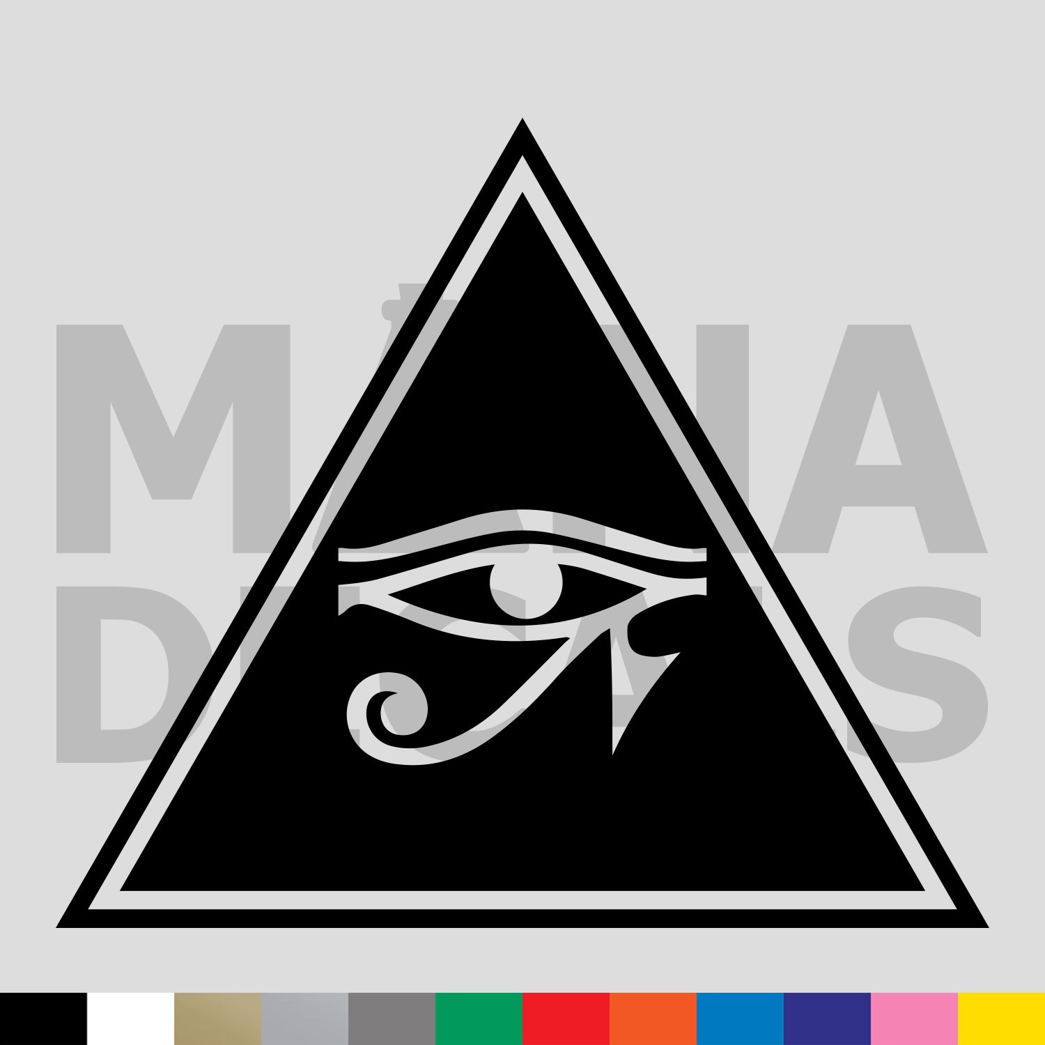 Eye of Ra Triangle Vinyl Die Cut Decal Sticker – Egyptian Sun Protection