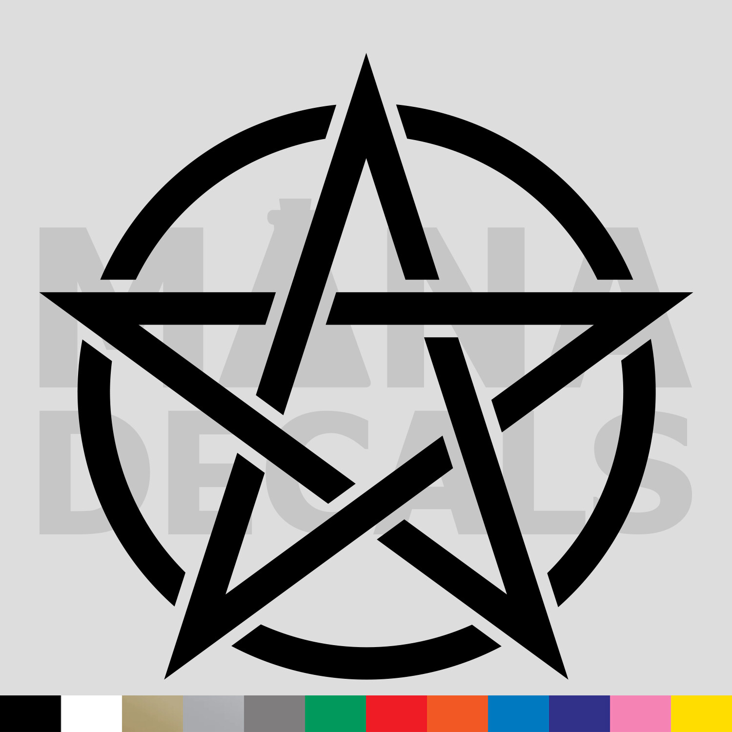 Pentagram Vinyl Die Cut Decal Sticker – Wican Wicca Pagan Tarot Nature Pentacle