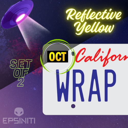 ANY MONTH – California License Plate Wrap DIY Month Sticker