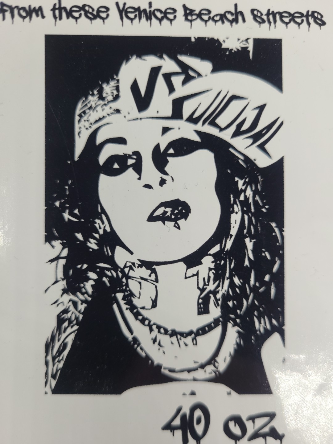 "Venice Beach Streets" Suicidal 40oz Sticker