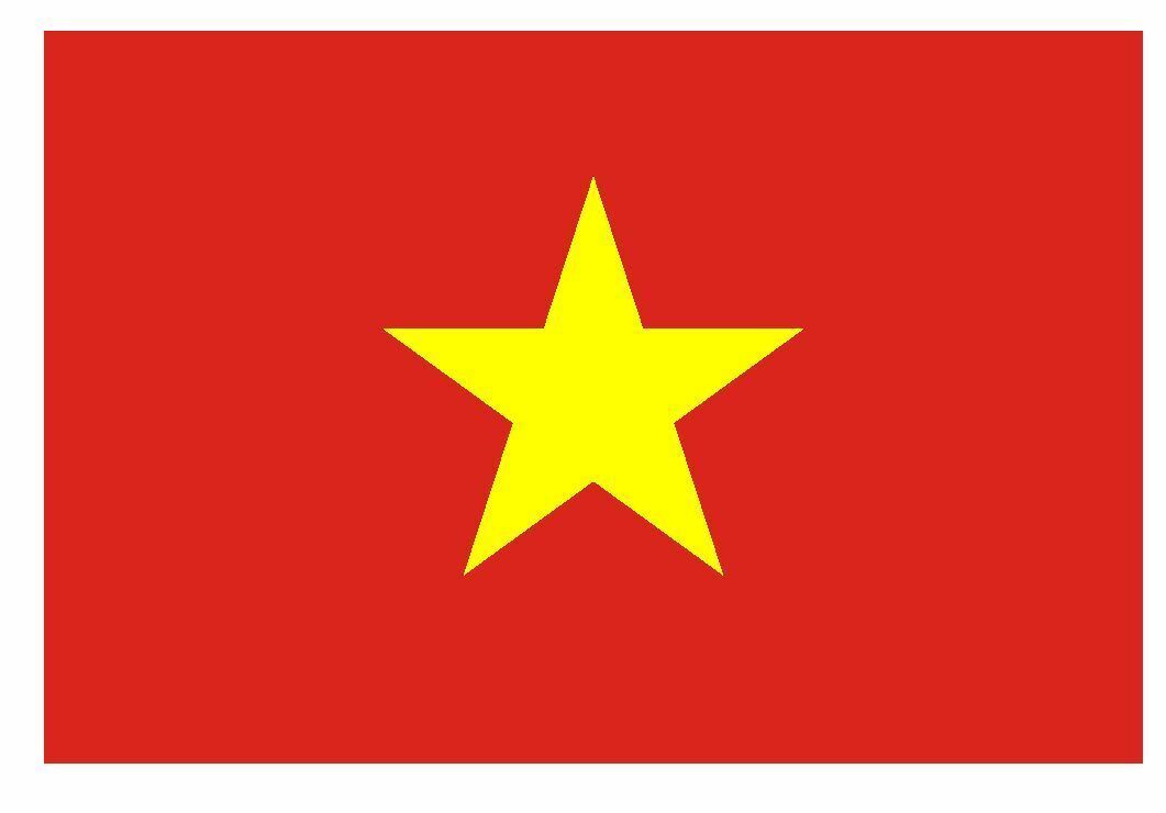 Vietnan Flag Sticker Decal F705