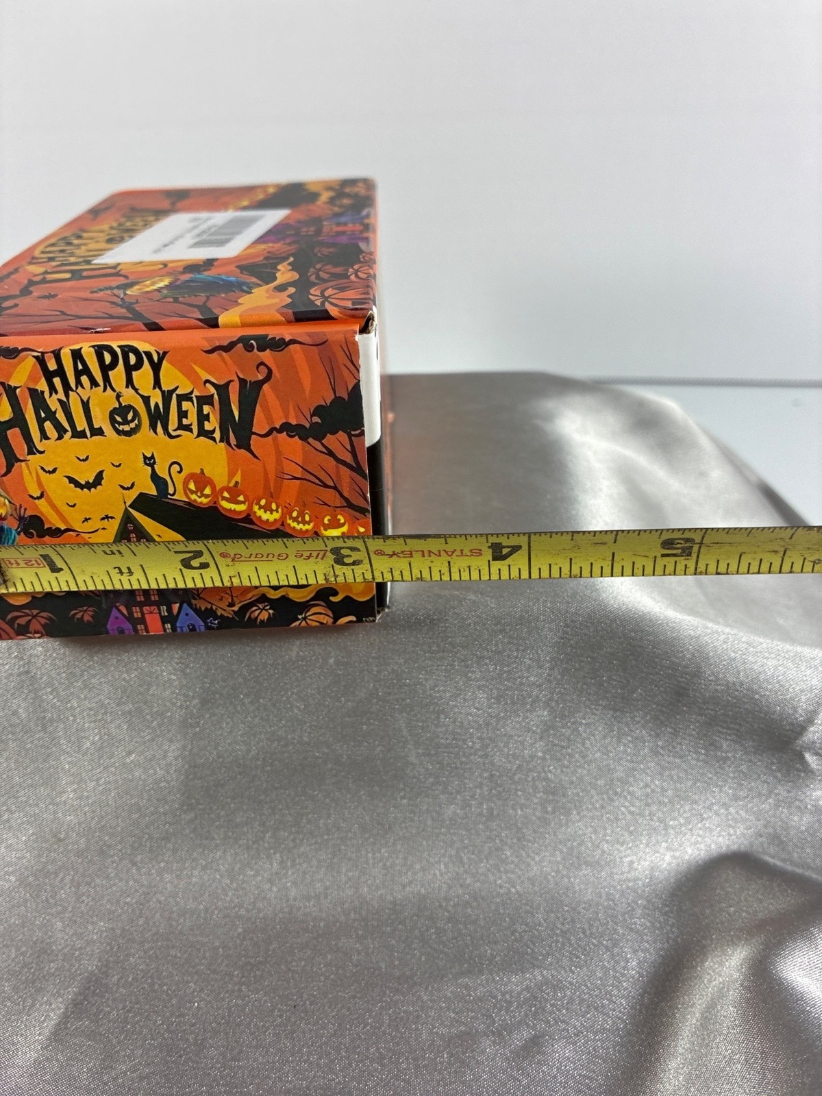 Halloween Plush Skeleton Doll Crochet Face Witch Hat Happy Halloween Boxed 5.25"