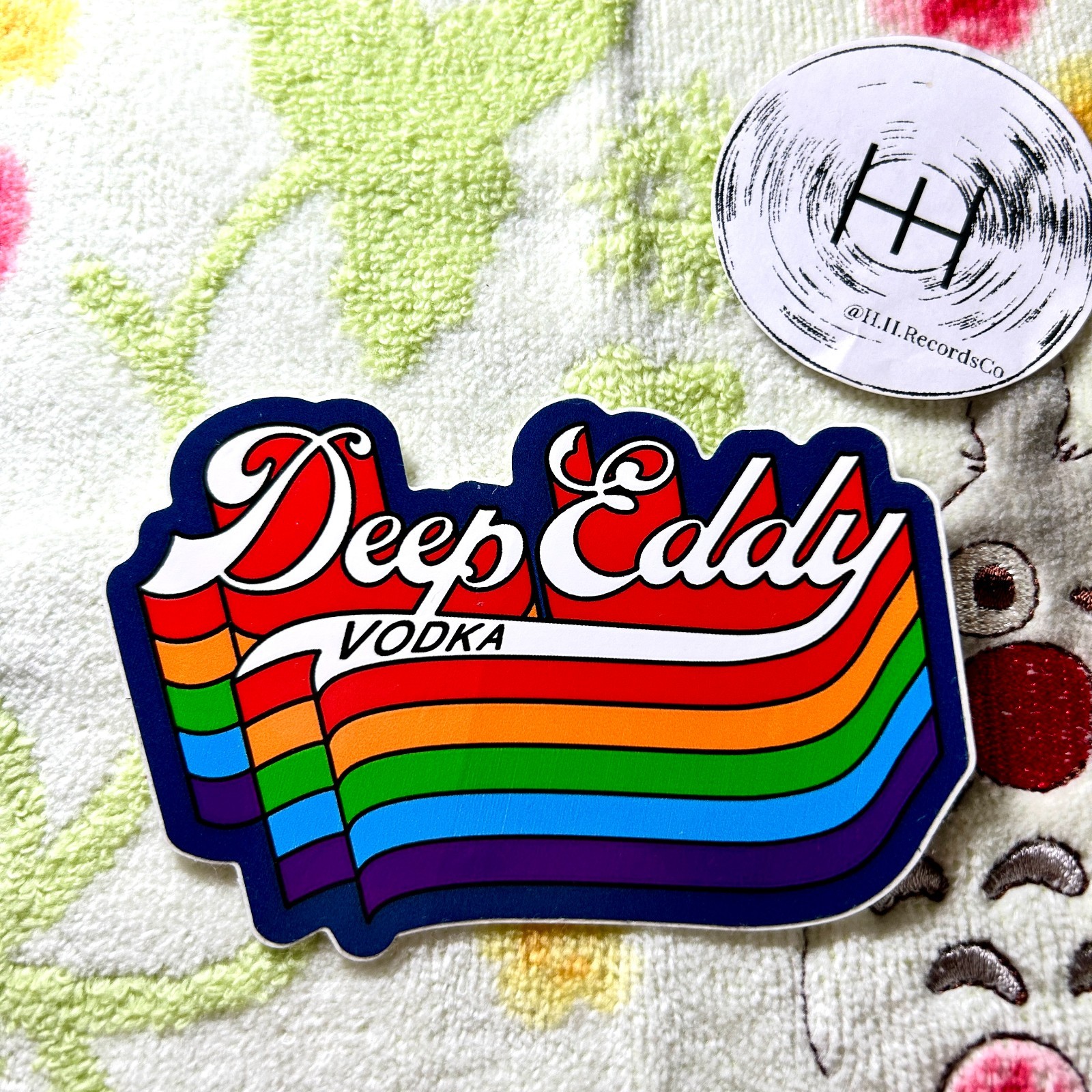 Deep Eddy Vodka Sticker Craft Liquor Color Bar Theme Decal | New Austin Texas