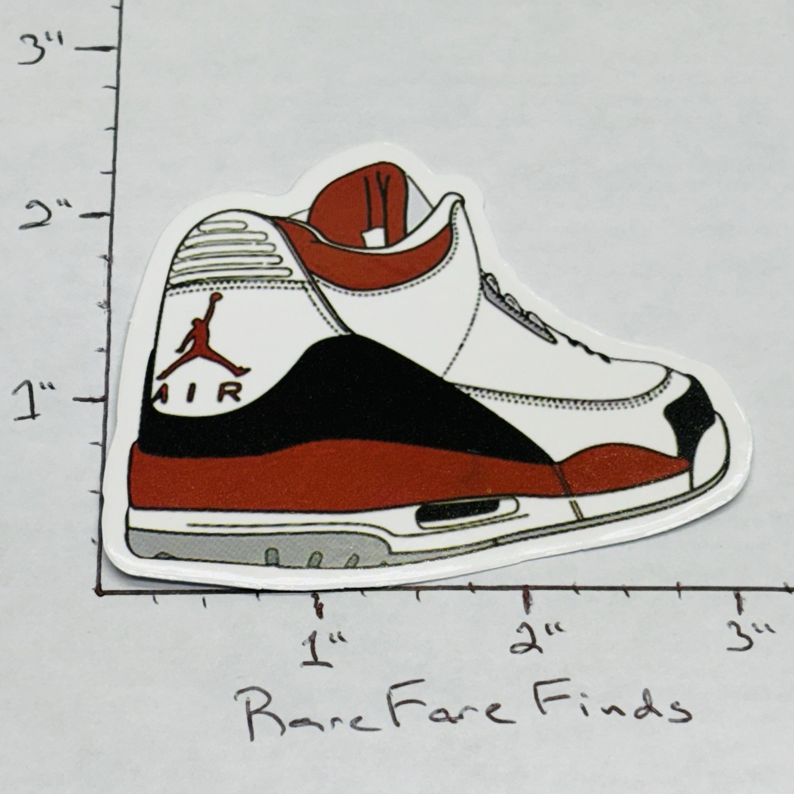 NEW‼ Nike Air Jordan 3 Retro Fire Red Bottle Vinyl Decal Sticker • w/ Tracking‼