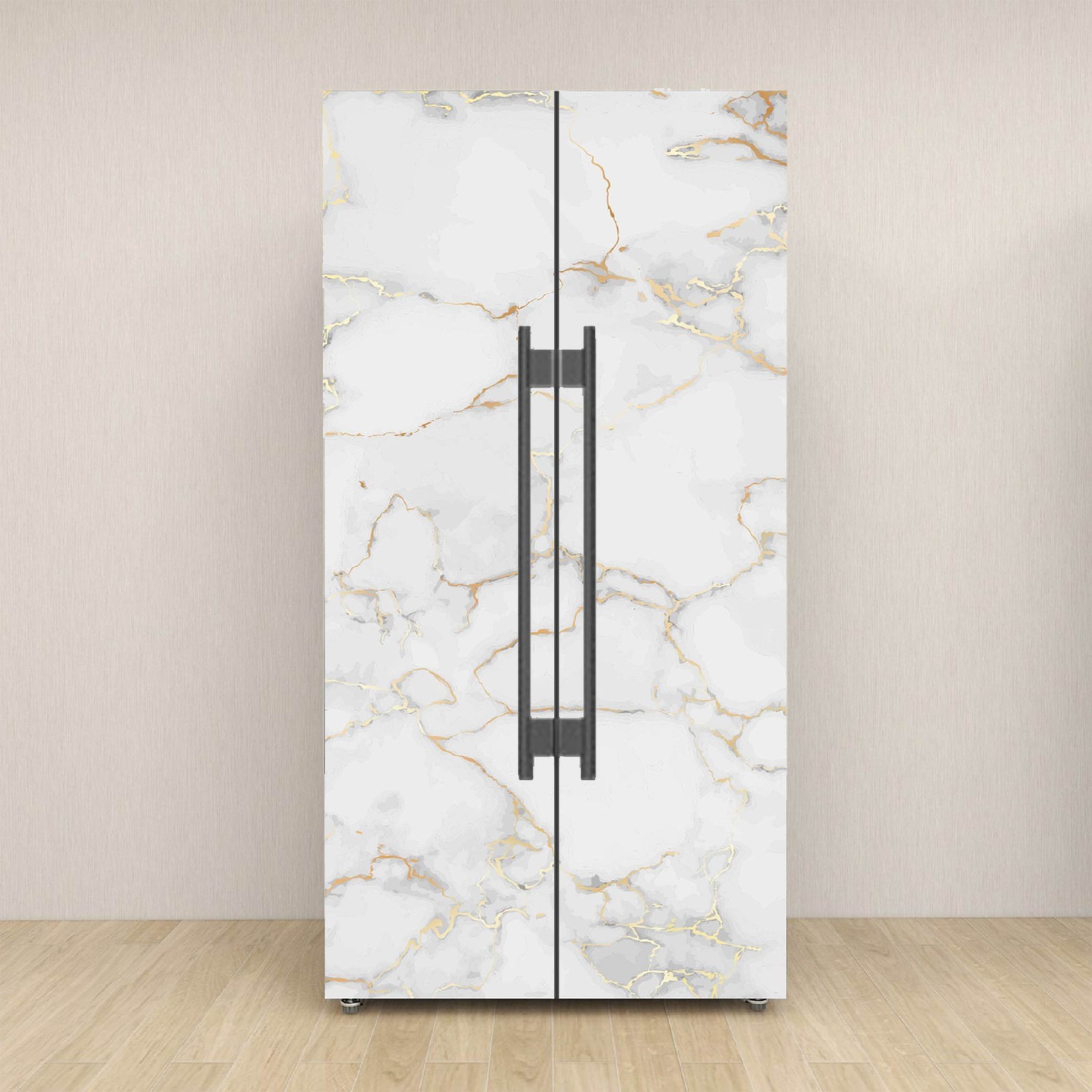 Marble Refrigerator Wrap, Upgrade Your Kitchen in Minutes