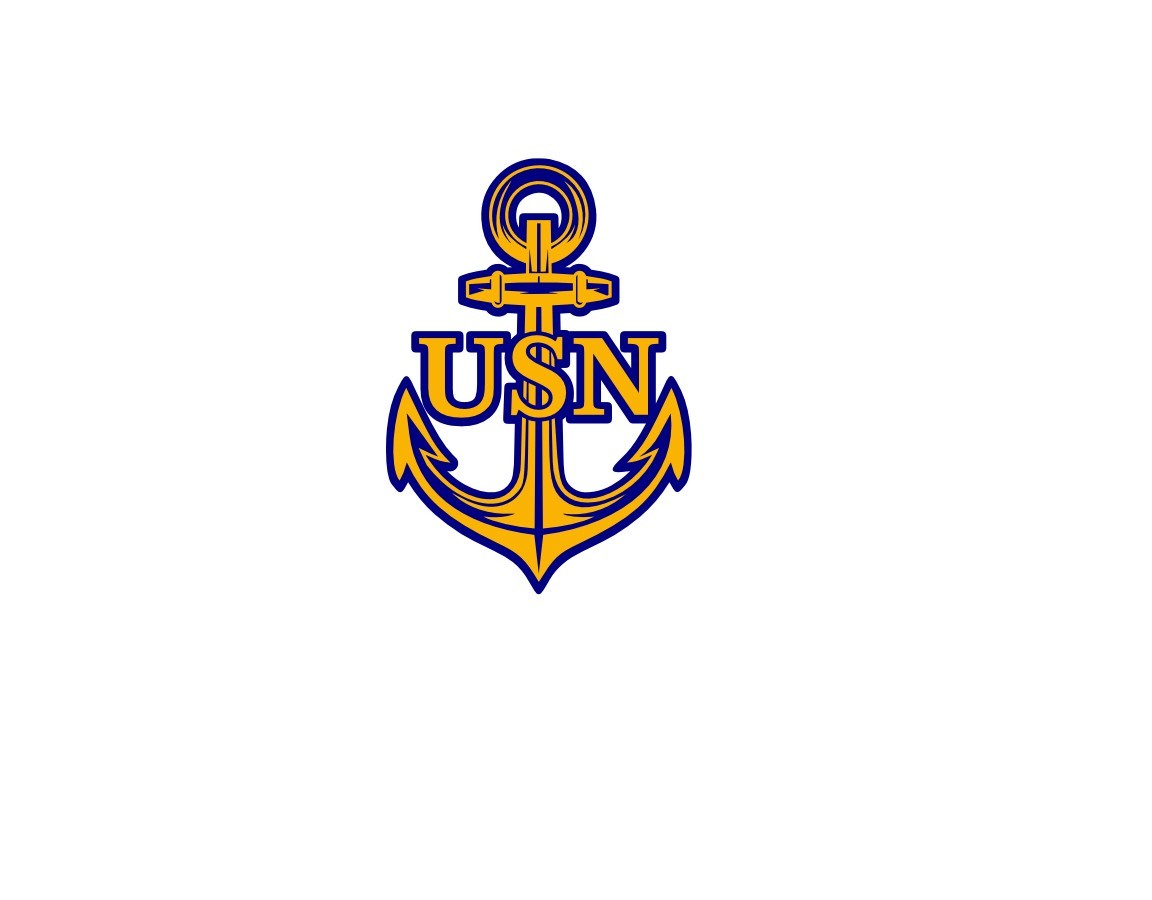 U.S. NAVY with ANCHOR Vinyl Window Decal/Sticker NAVY
