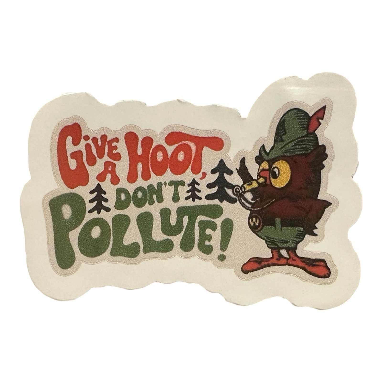 Woodsy Owl Give A Hoot Don’t Pollute 3” Inch Nostalgia Retro Vinyl Sticker Decal