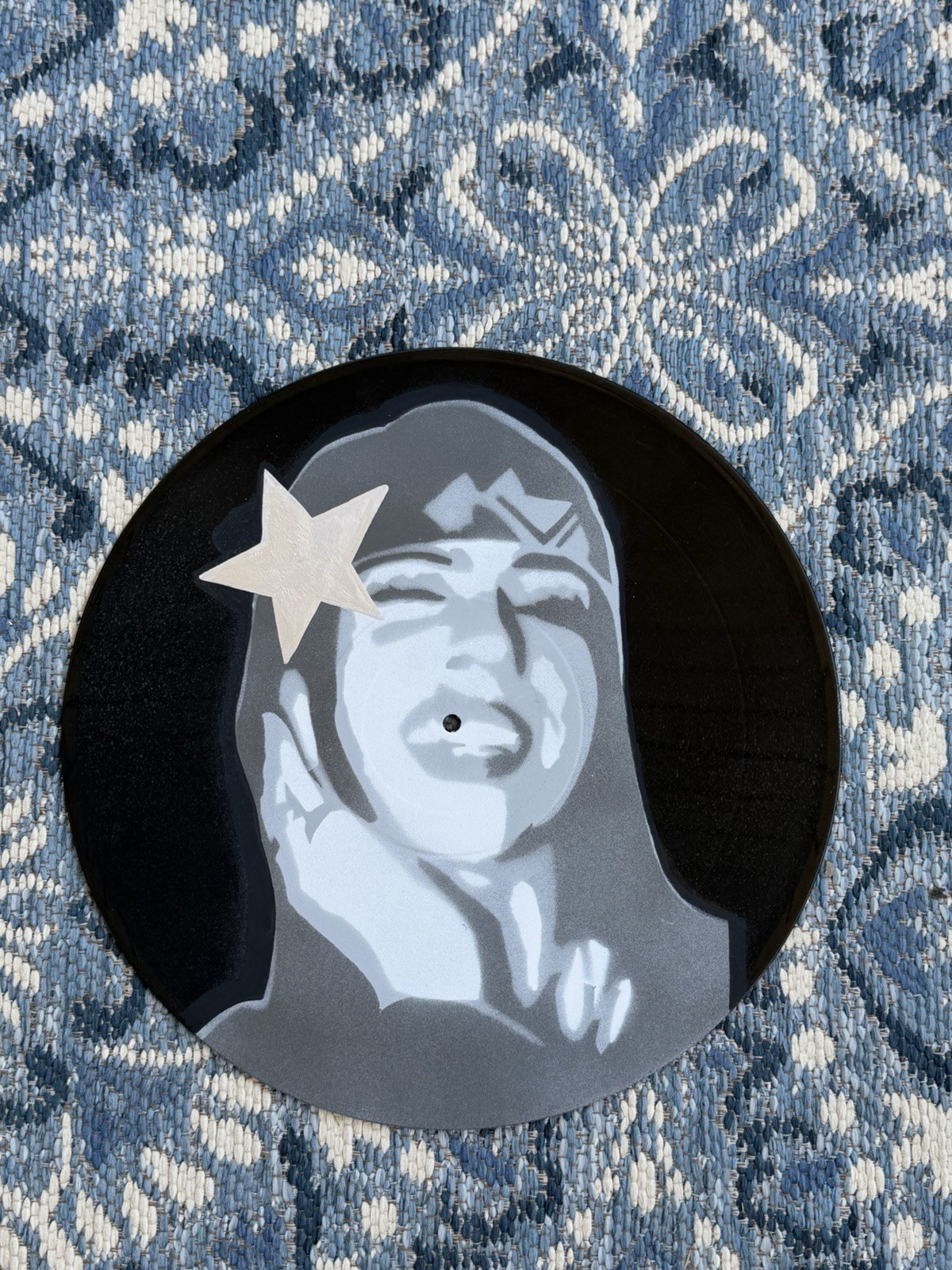 Hand painted Vinyl Decor Wall Art Billie Eilish