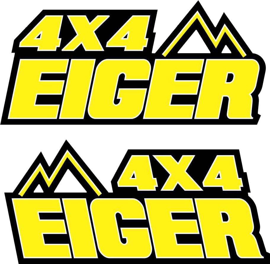 Eiger 400 4×4 Yellow Gas Tank Graphics Sticker Decal