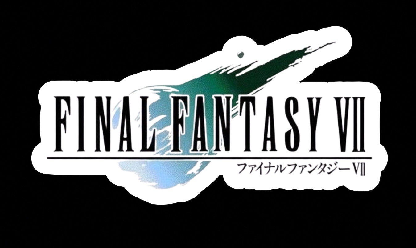 Final Fantasy 7 Logo, FF7, FFVII, Cool Glossy Vinyl sticker, Decal