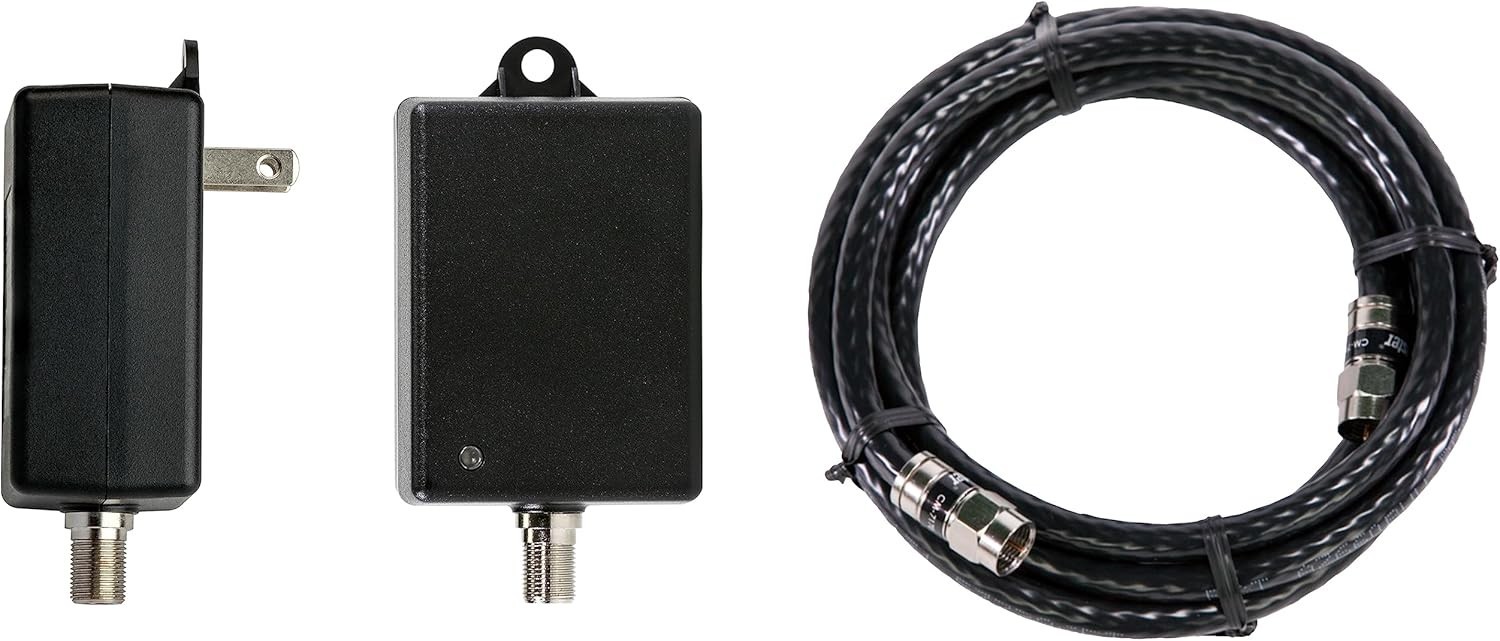 TV Antenna Booster 4-4-Port Antenna Distribution Amplifier Indoor/Outdoor