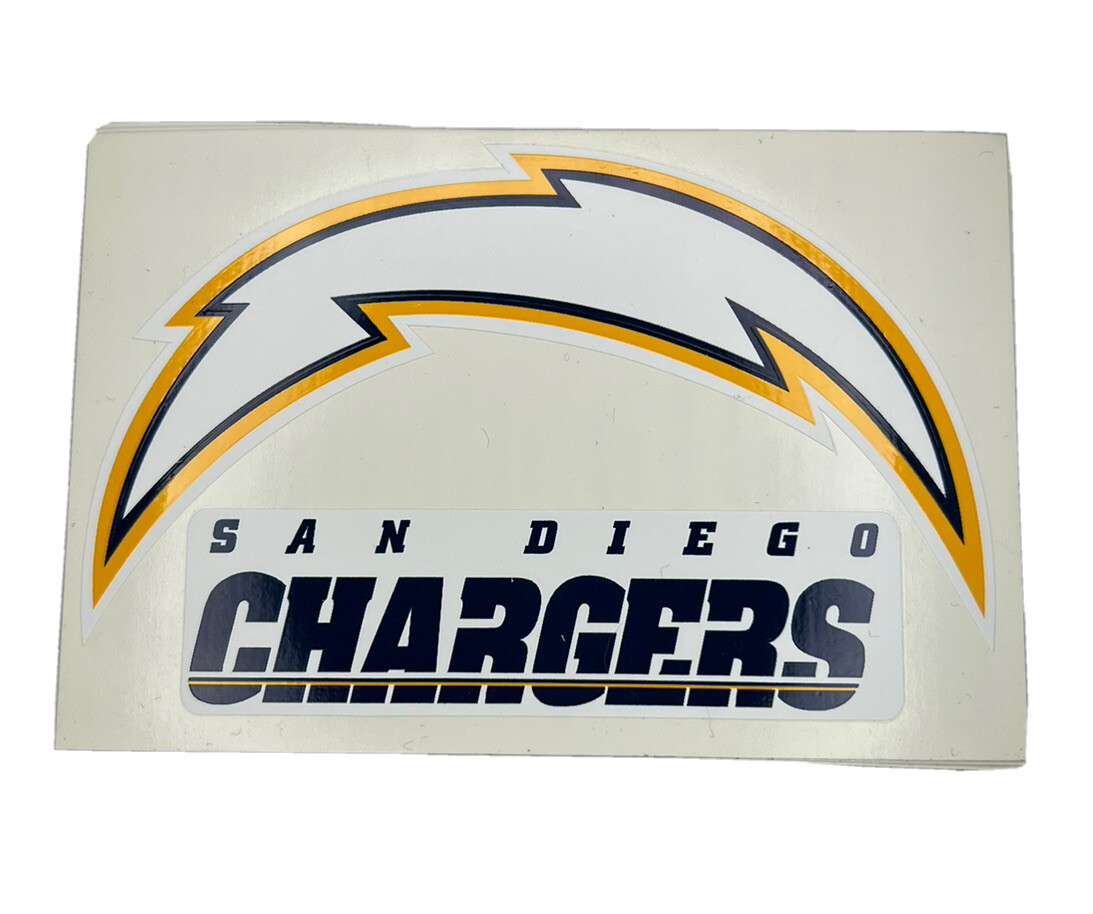 Retro San Diego LA Chargers 4” Bolt Logo 2006 Schedule Included 2 Stickers! 14-2