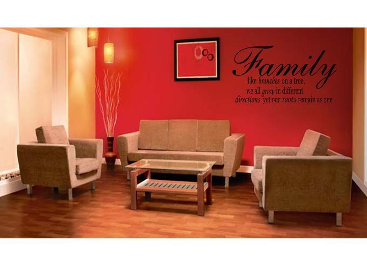 FAMILY TREE ROOTS BRANCHES Home Vinyl Wall Art Decal Lettering Words Quote 36"