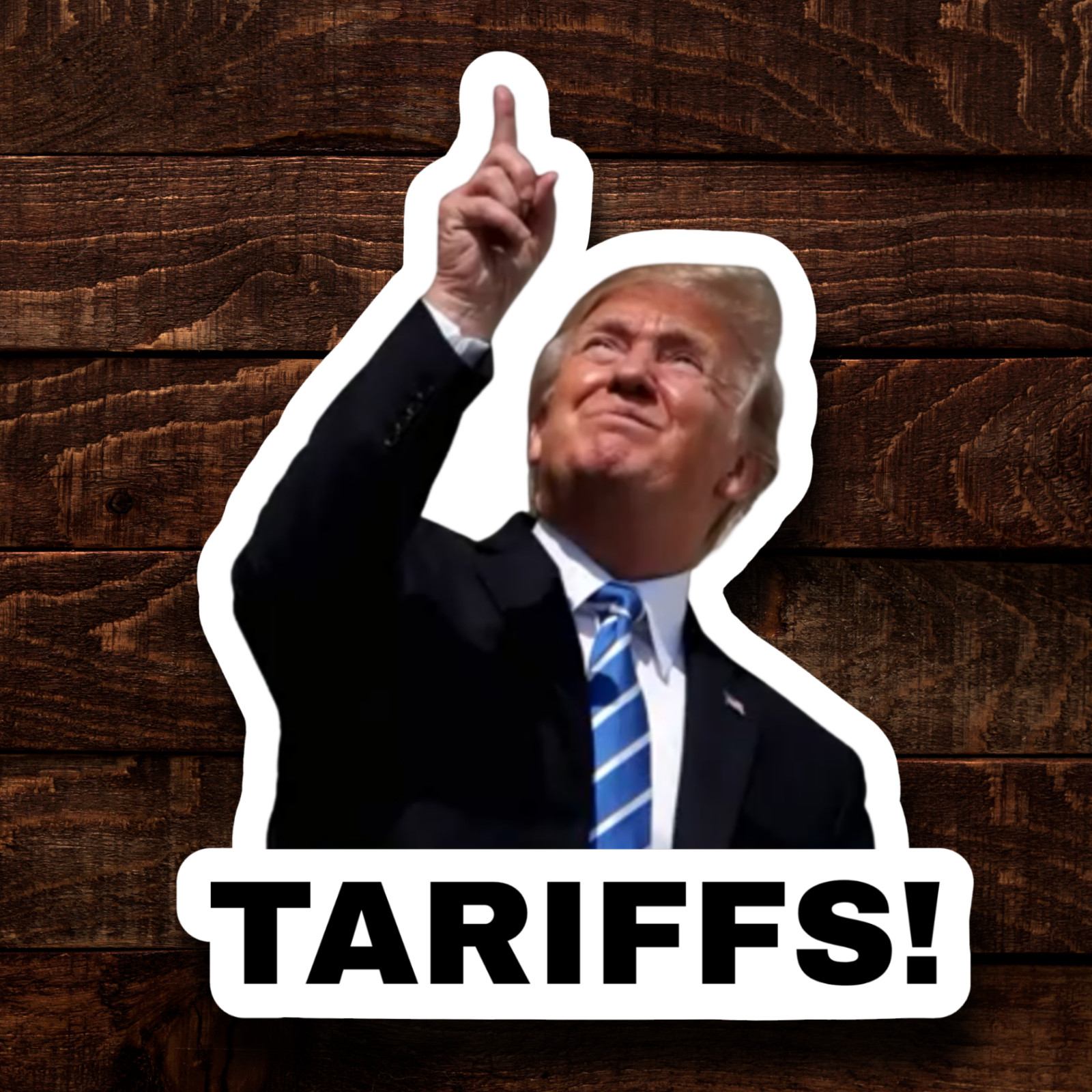 100 Trump Stickers "TARIFFS" Gas Pump Waterproof Vinyl GLOSSY MATTE NEW – 1.5"
