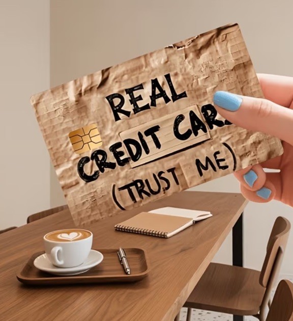 Real Cardboard Credit Card Debit Card Skin Funny Decal Wrap Sticker Decal
