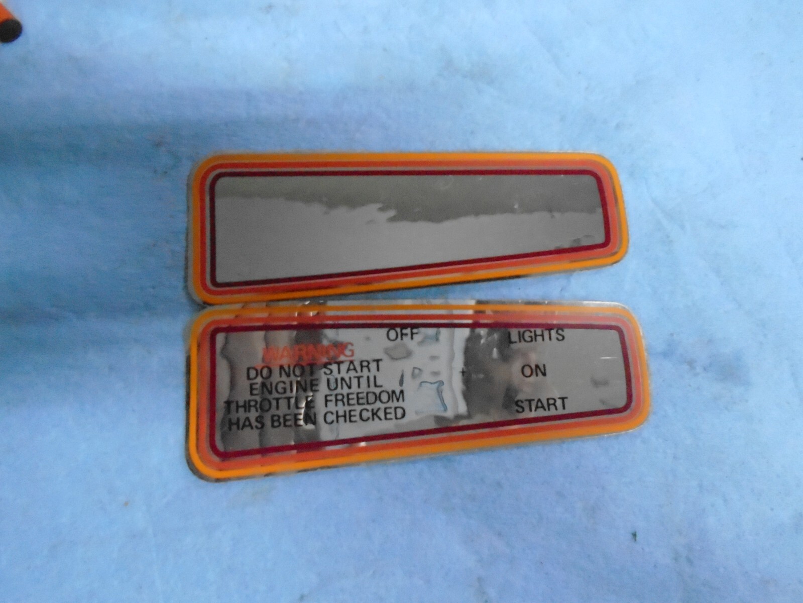 chaparral snowmobile 1973 firebird thunderbird firebird-ss dash decals oem nos