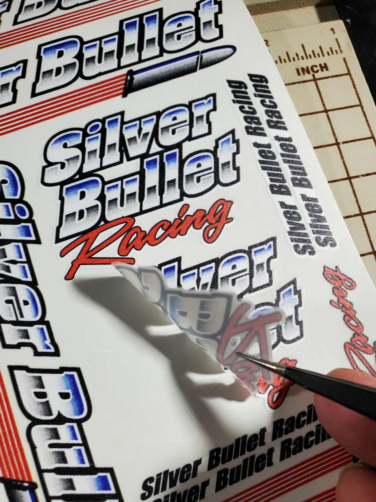 CLEAR VINYL #41 Citgo r/c car SHEET 5-R/C MODEL Decal 1/16th-1/12-1/10-DIE CUT