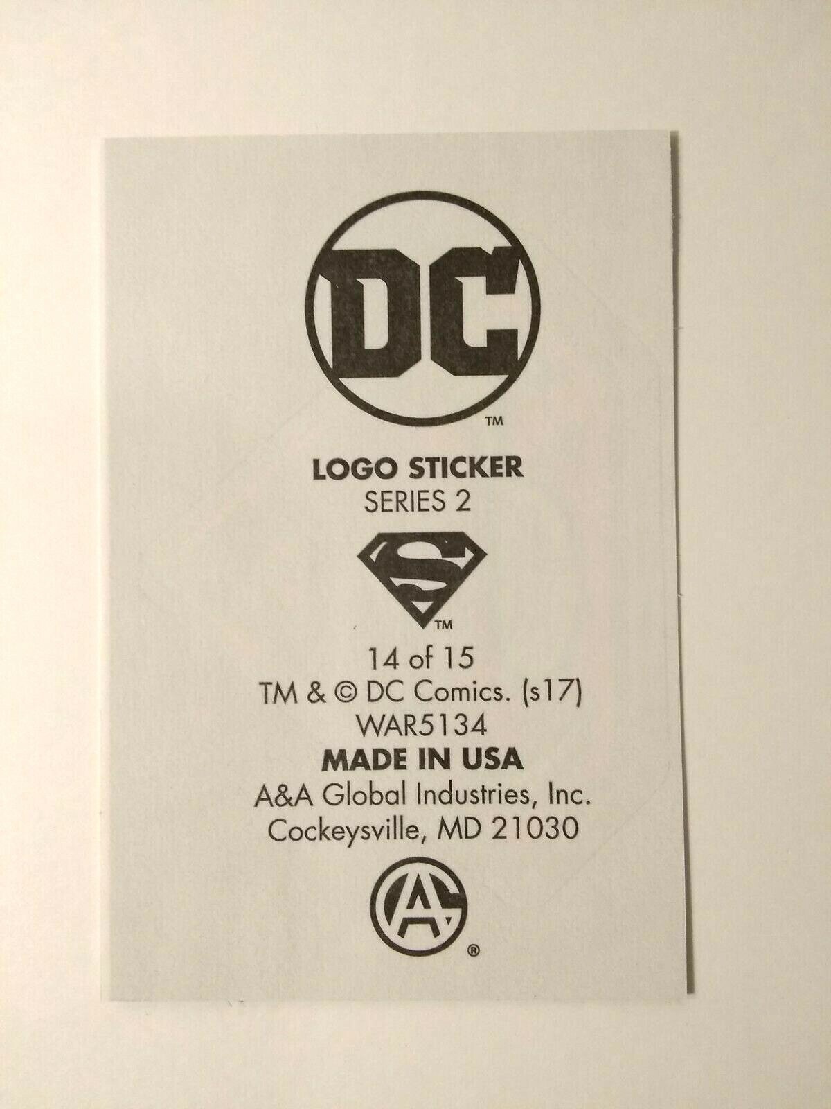 Superman Official DC Comics Sticker Logo Series 2