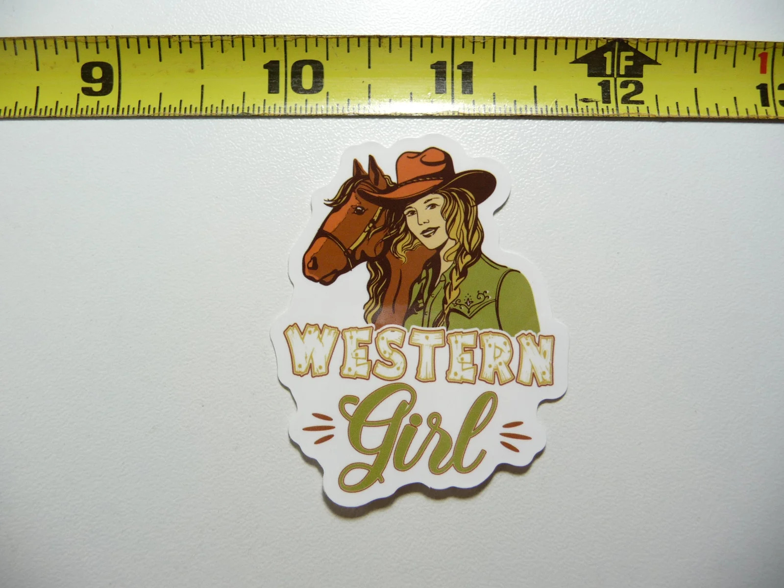 WESTERN GIRL HORSE SMALL STICKER DECAL COUNTRY SOUTHWEST RODEO RANCH