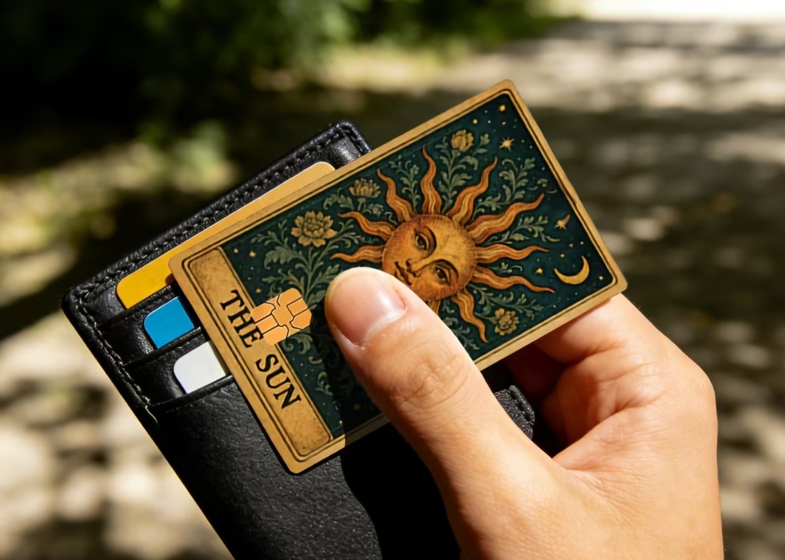 The SUN Tarot Card Credit Debit Card Sticker Skin Free Shipping US Seller