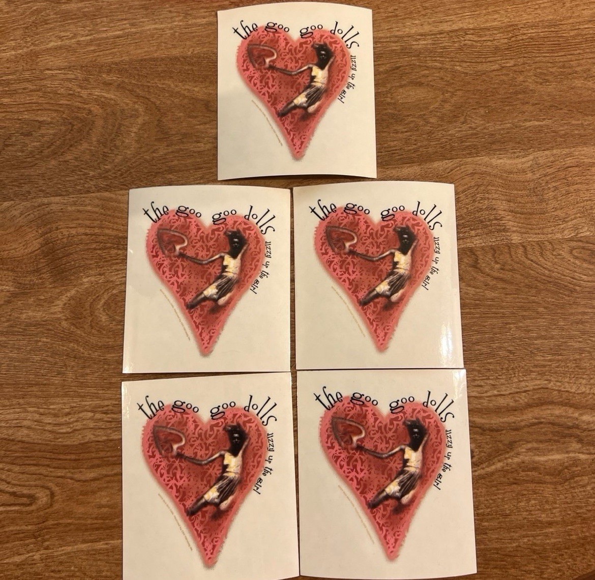 VINTAGE & RARE 1999 Goo Goo Dolls Official Stickers (5) Pack