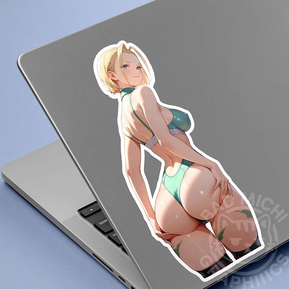 Cammy White 5” Vinyl Sticker Waifu Anime Kawwai Laptop Skateboard Car Pin-Up