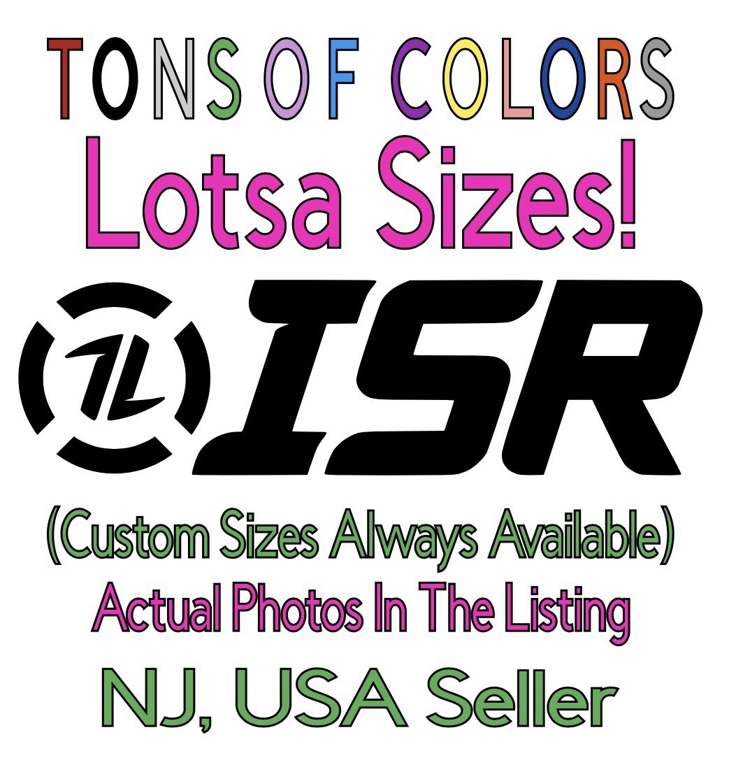 ISR Logo Die Cut Vinyl Decal Single Color Performance Automotive Exhaust