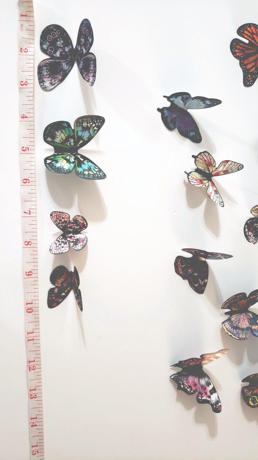 19 pcs 3d small butterfly wall decor, party, wedding, diy, home decoration