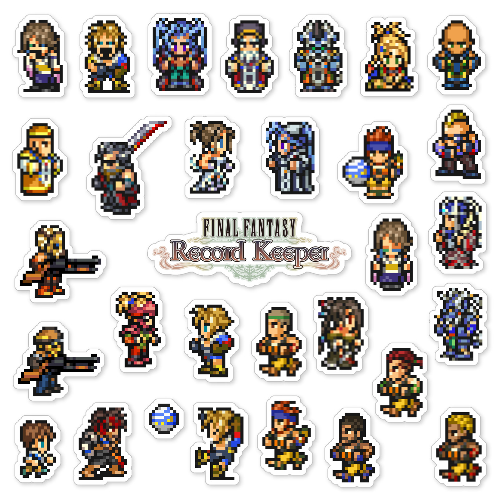 Final Fantasy X 10 Stickers Final Fantasy Record Keeper 31 Sticker Pack