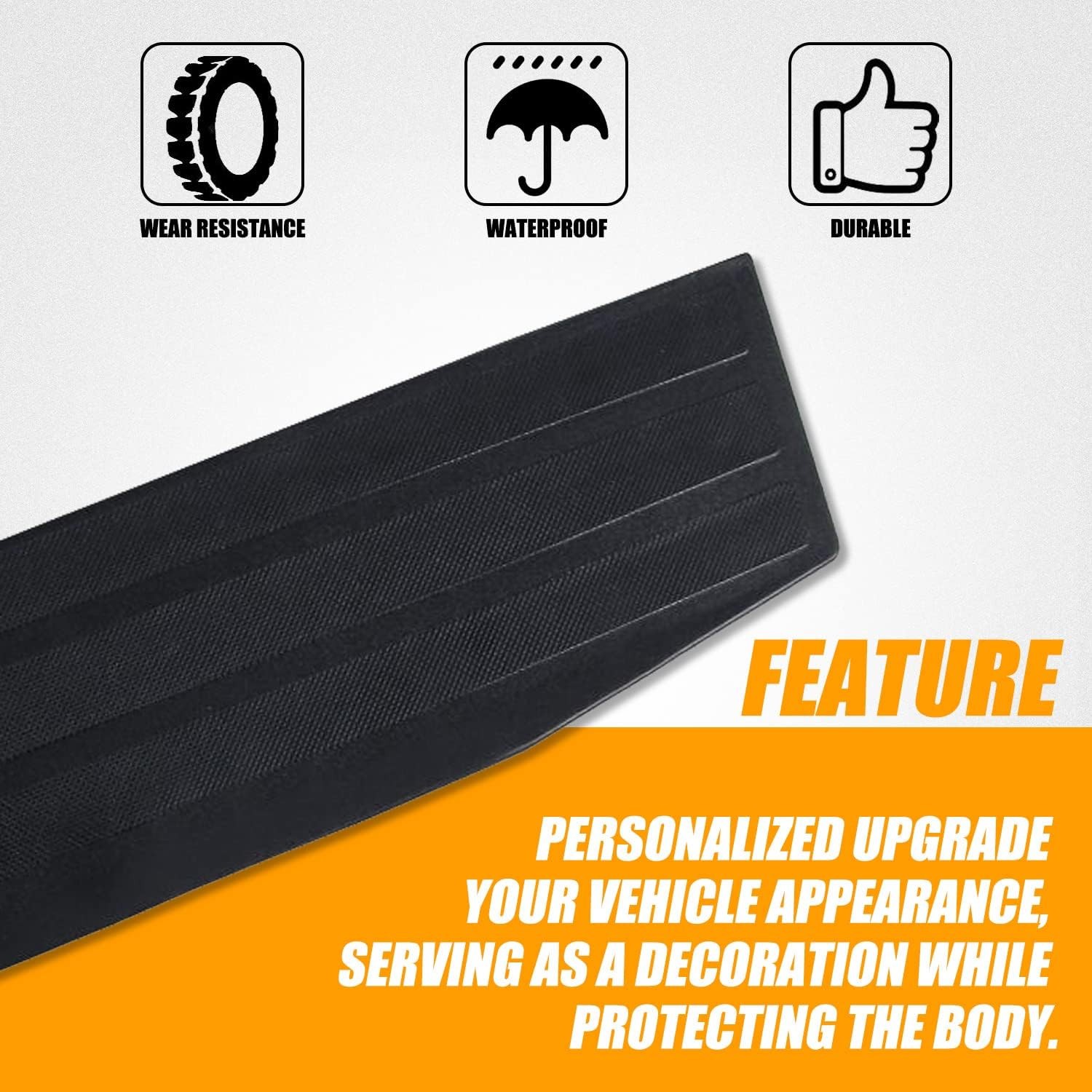 Tailgate Molding Trim Compatible with 2017-2022 Ford F250 F350 F-250 F-350 Supe