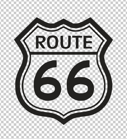 Route 66 Vinyl Decal Sticker -Multiple Colors & Sizes- FREE SHIPPING