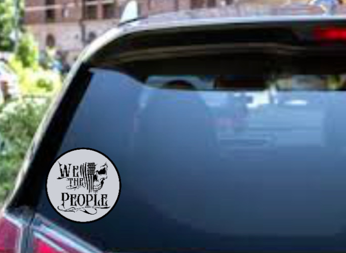 We The People – 2.5" Vinyl Decal Car Window Yeti Mug Laptop Trailer Grill Cart