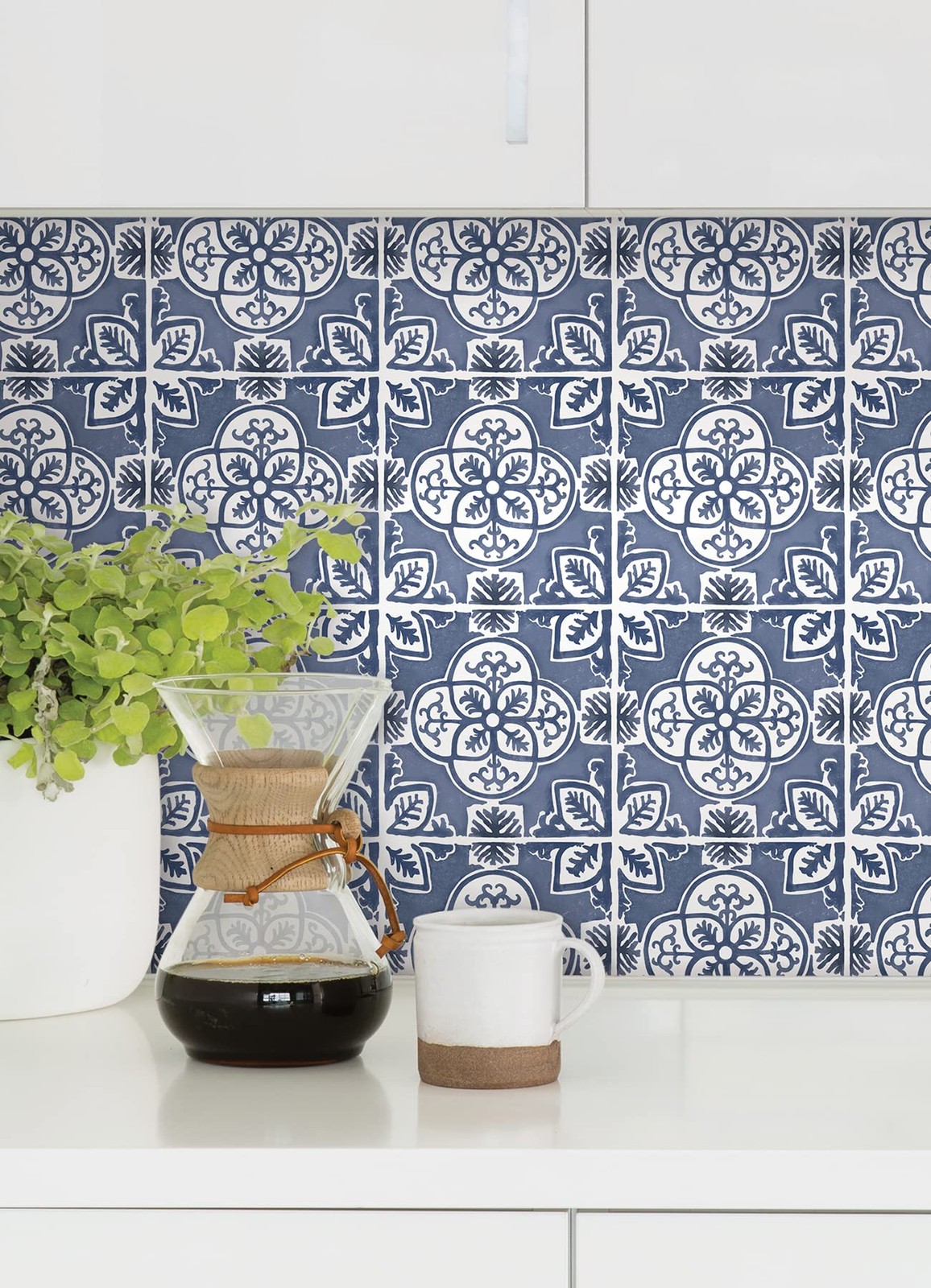 Caeli Peel & Stick Wall Tiles, Blue