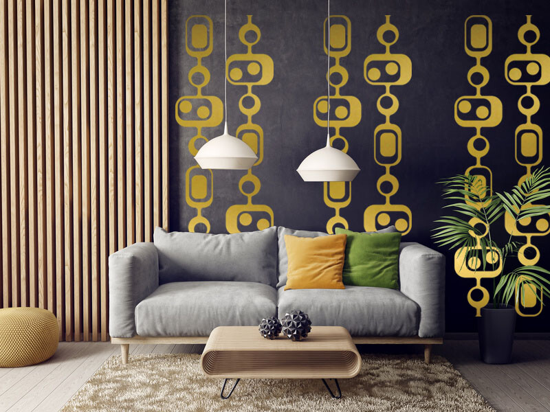 Mid Century Modern Decor, Modern Wall Decals, Mid Century Modern Wall Art, Retro