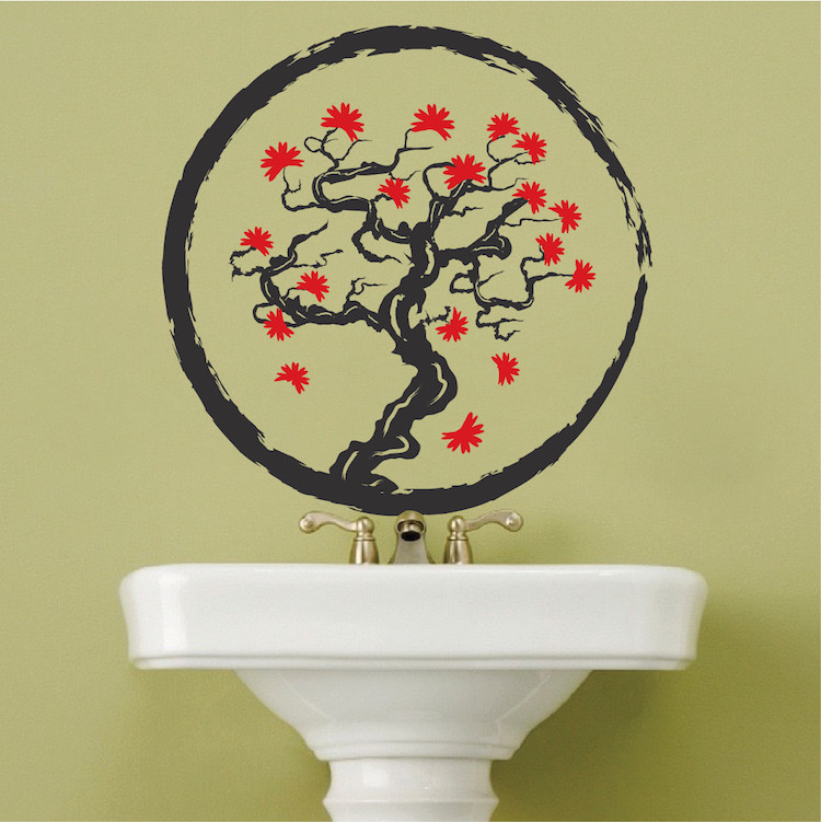Blossom Tree Wall Decal Wallpaper Asian Floral Plant Life Removable Design, b27
